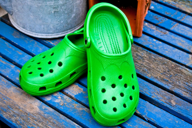 crocs with feet